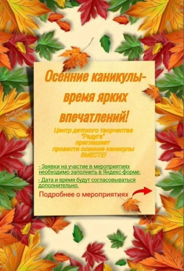 Осенние каникулы